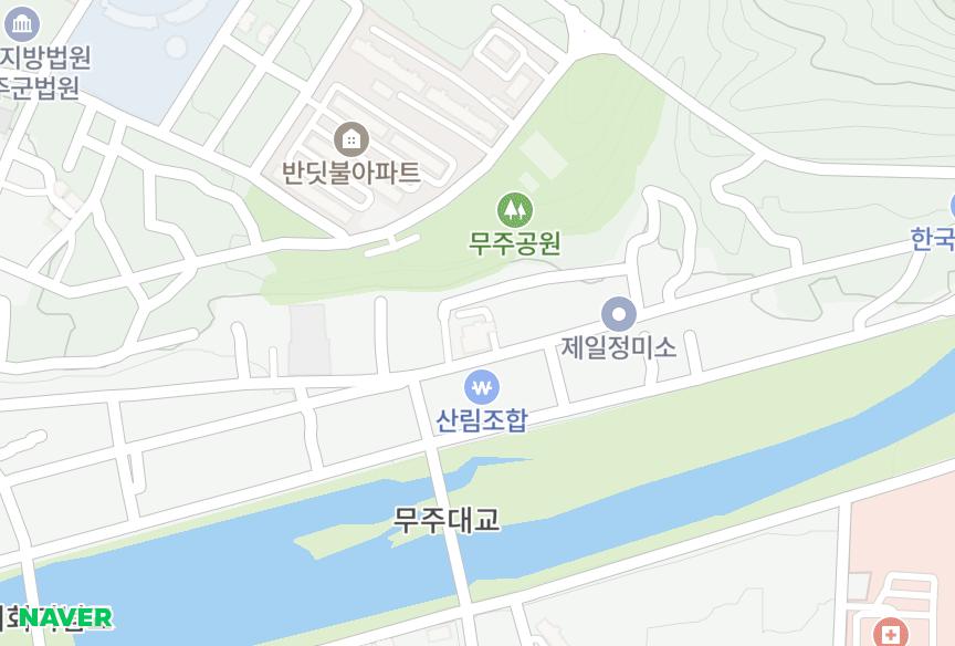 전북특별자치도 무주군 무주읍 읍내리 다온누리 위치·실거래 시세 지도