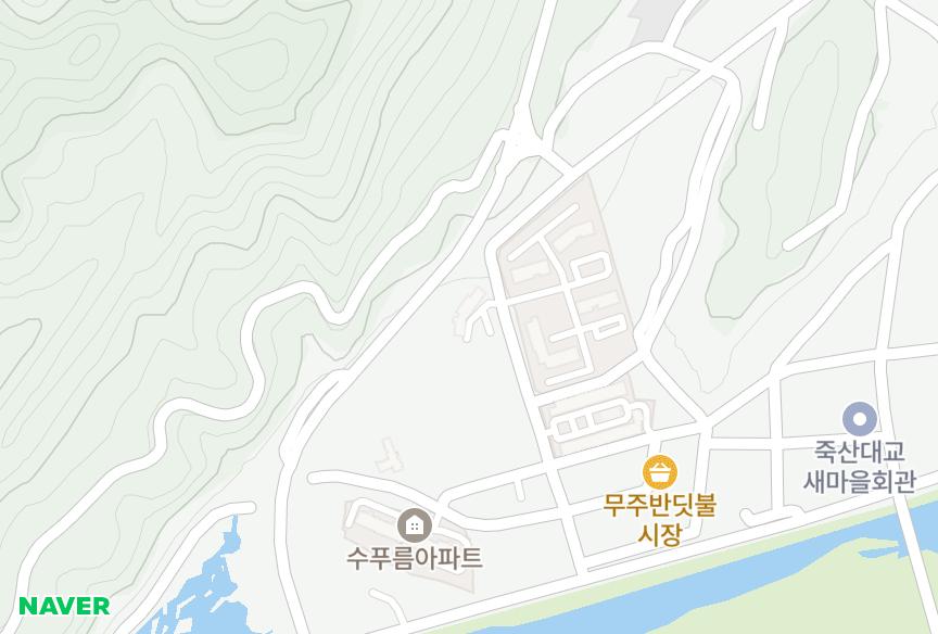 전북특별자치도 무주군 무주읍 읍내리 도담도담2차 위치·실거래 시세 지도