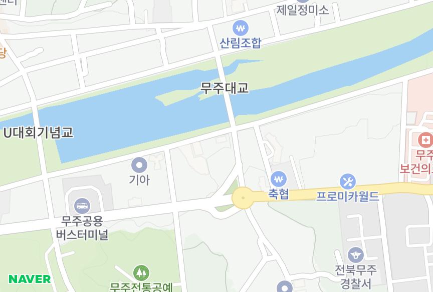 전북특별자치도 무주군 무주읍 당산리 리버캐슬 위치·실거래 시세 지도