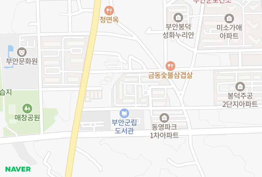 전북특별자치도 부안군 부안읍 봉덕리 부안현대 위치·실거래 시세 지도