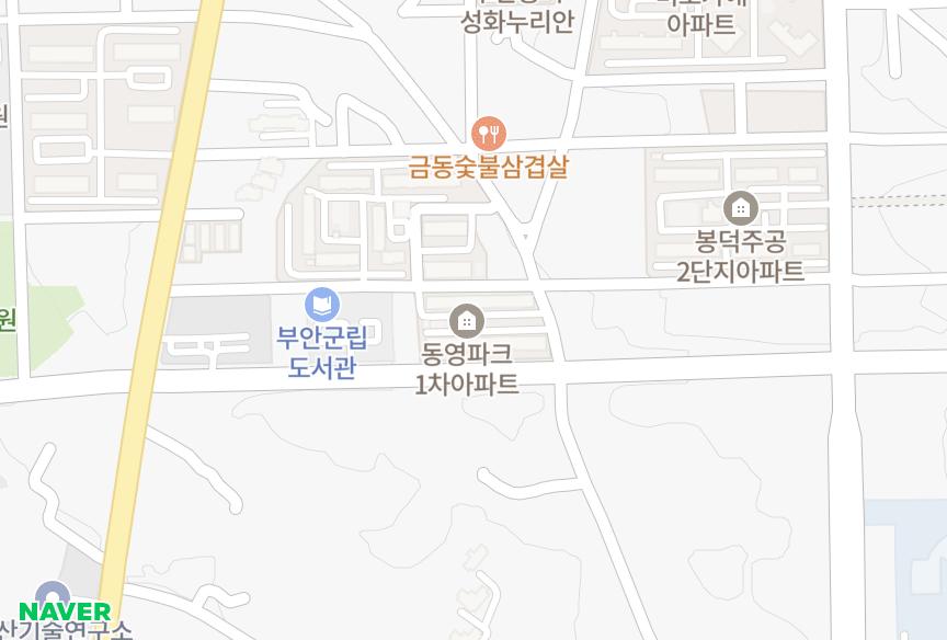 전북특별자치도 부안군 부안읍 봉덕리 동영파크맨션1차 위치·실거래 시세 지도