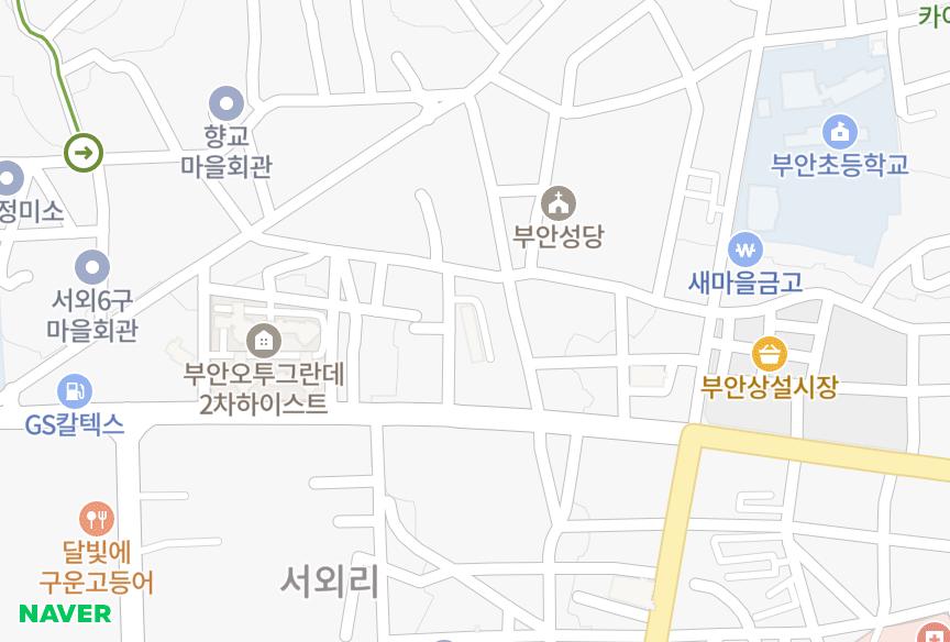 전북특별자치도 부안군 부안읍 서외리 동양프레리 위치·실거래 시세 지도