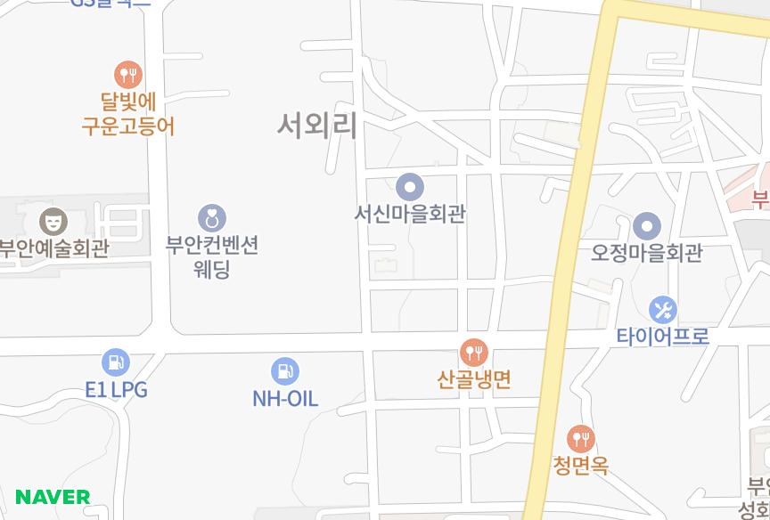 전북특별자치도 부안군 부안읍 서외리 아이유 위치·실거래 시세 지도