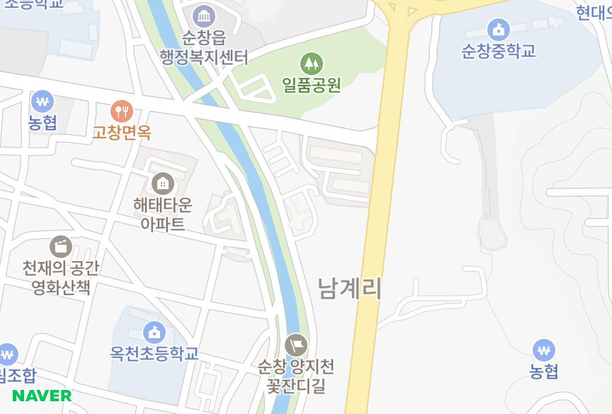 전북특별자치도 순창군 순창읍 남계리 순창미르채 위치·실거래 시세 지도