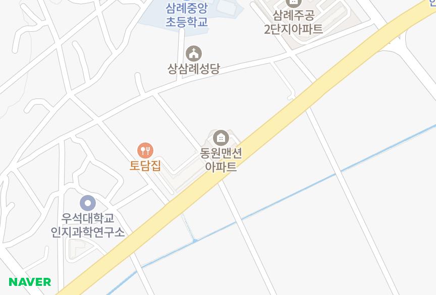 전북특별자치도 완주군 삼례읍 삼례리 동원맨션 위치·실거래 시세 지도