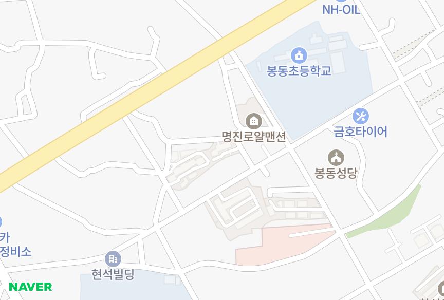 전북특별자치도 완주군 봉동읍 장기리 아람파크맨션 위치·실거래 시세 지도