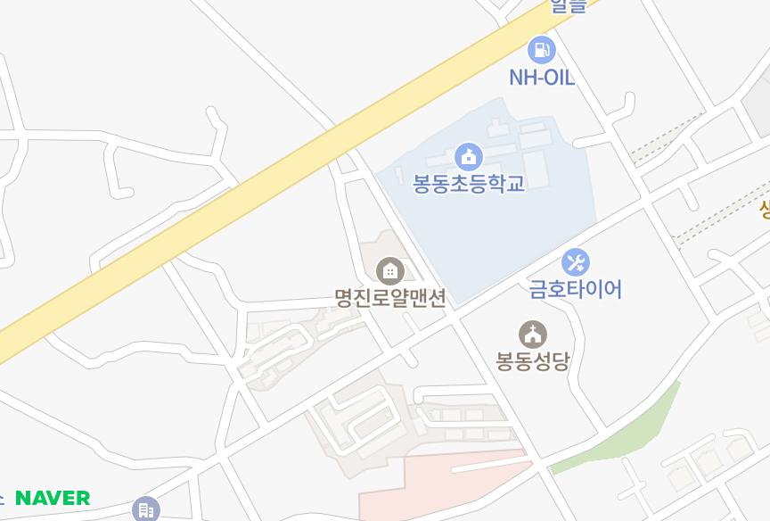 전북특별자치도 완주군 봉동읍 장기리 명진로얄 위치·실거래 시세 지도