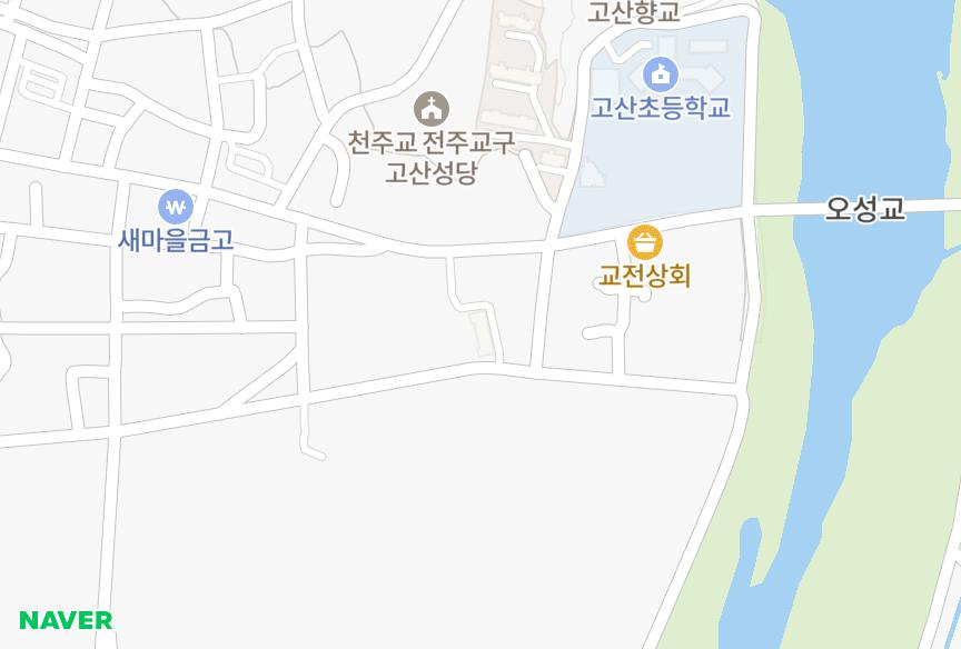 전북특별자치도 완주군 고산면 읍내리 신진로얄 위치·실거래 시세 지도