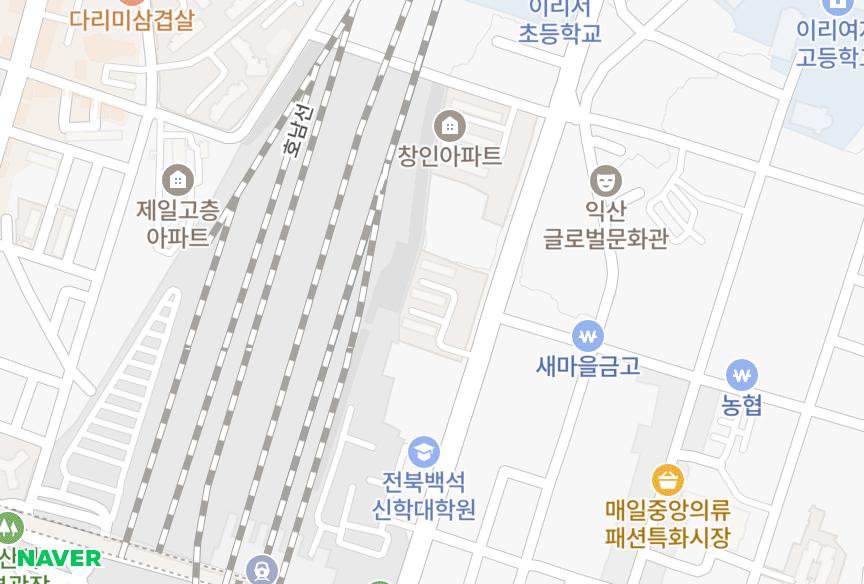 전북특별자치도 익산시 창인동2가 창인 위치·실거래 시세 지도
