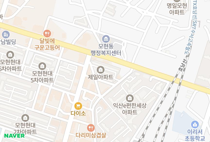전북특별자치도 익산시 모현동1가 모현동1가제일1차 위치·실거래 시세 지도