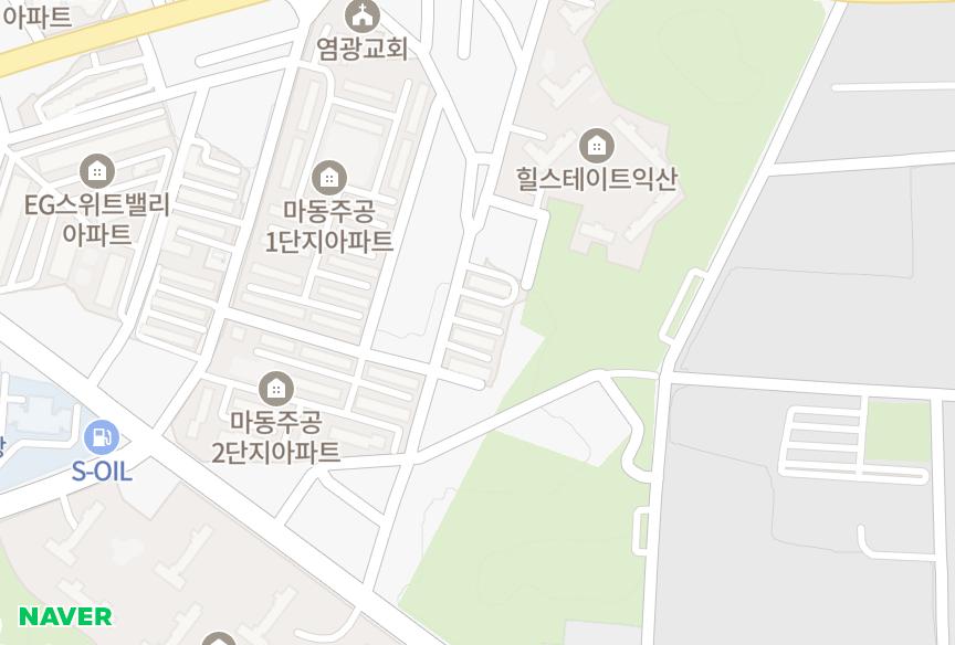 전북특별자치도 익산시 마동 상우맨숀 위치·실거래 시세 지도