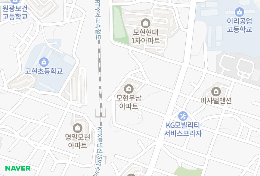 전북특별자치도 익산시 모현동1가 우남 위치·실거래 시세 지도