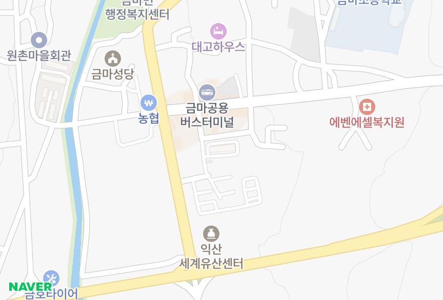 전북특별자치도 익산시 금마면 동고도리 한울맨션 위치·실거래 시세 지도