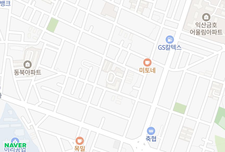 전북특별자치도 익산시 남중동 뜰안채101동102동 위치·실거래 시세 지도