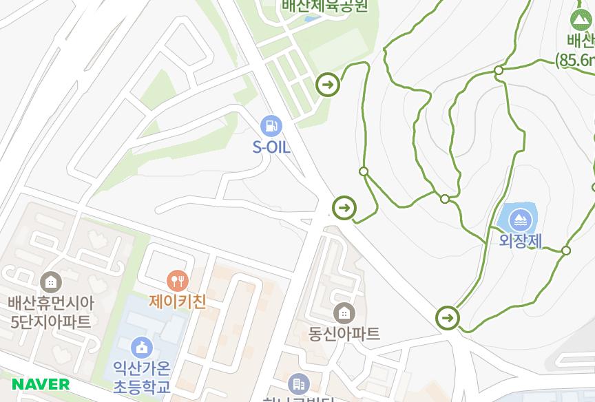전북특별자치도 익산시 모현동2가 고려빌라 위치·실거래 시세 지도