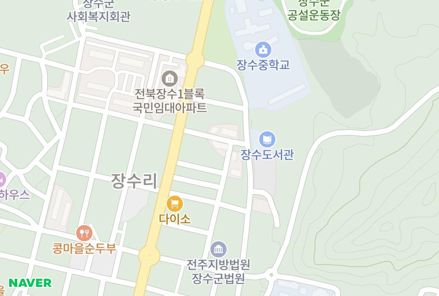전북특별자치도 장수군 장수읍 장수리 성산빌라 위치·실거래 시세 지도