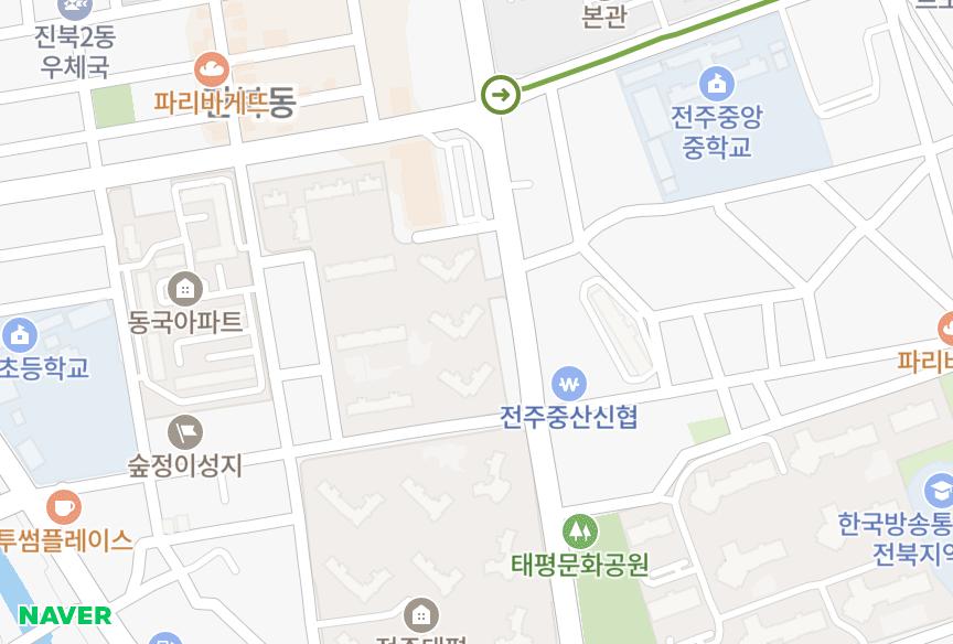 전북특별자치도 전주시 덕진구 진북동 동양 위치·실거래 시세 지도