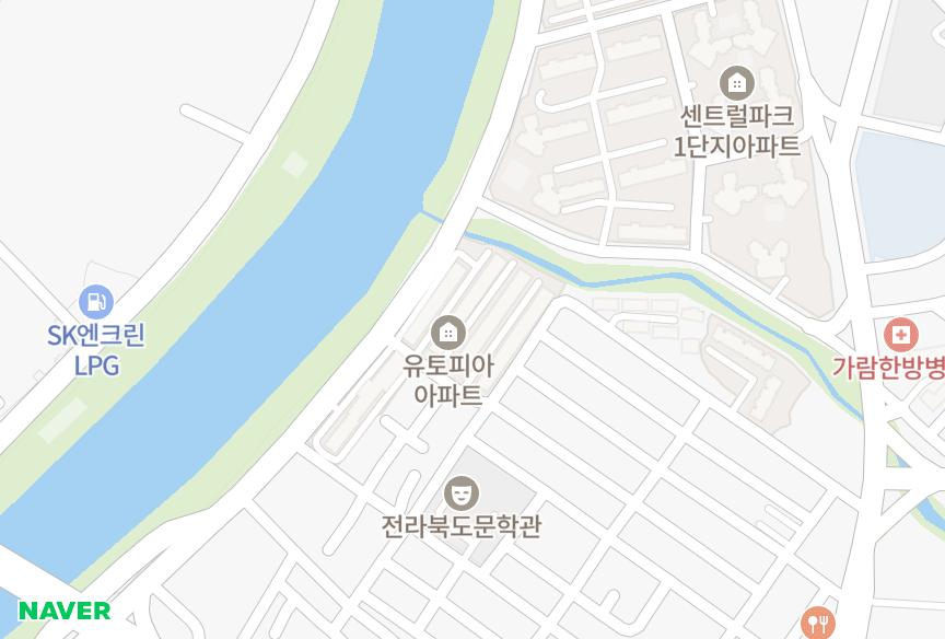 전북특별자치도 전주시 덕진구 덕진동2가 오성유토피아 위치·실거래 시세 지도