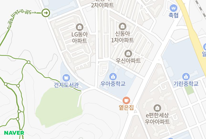 전북특별자치도 전주시 덕진구 우아동3가 우아동3가신동아3차 위치·실거래 시세 지도