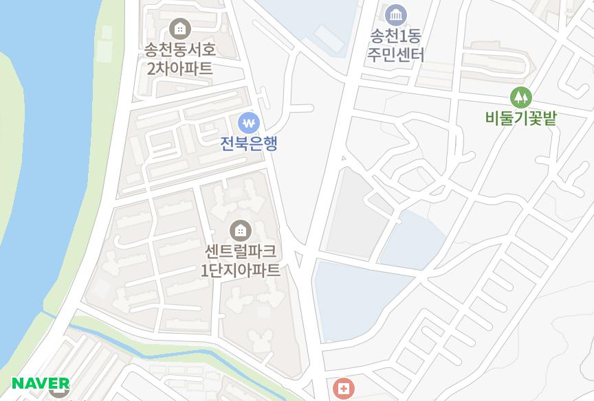 전북특별자치도 전주시 덕진구 송천동1가 송천웰가 위치·실거래 시세 지도