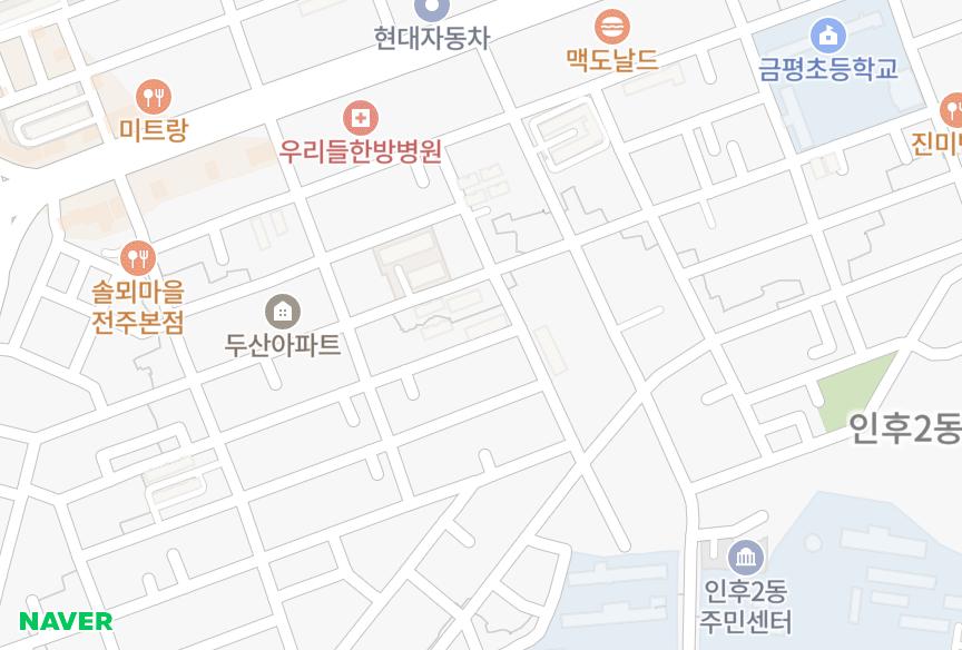 전북특별자치도 전주시 덕진구 금암동 공영 위치·실거래 시세 지도