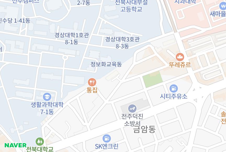 전북특별자치도 전주시 덕진구 금암동 (동남)우정맨션 위치·실거래 시세 지도