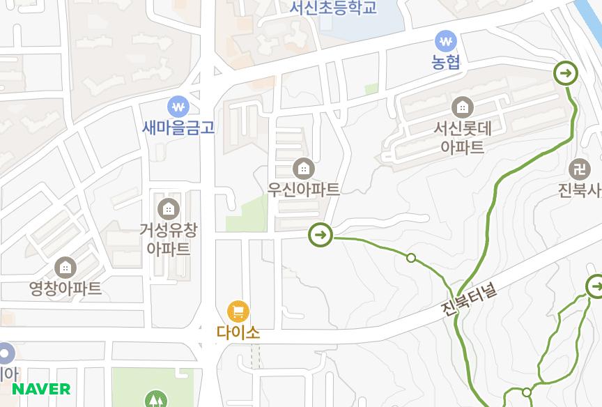 전북특별자치도 전주시 완산구 서신동 우신1,2,3동 위치·실거래 시세 지도