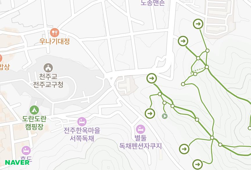 전북특별자치도 전주시 완산구 남노송동 원산파크 위치·실거래 시세 지도