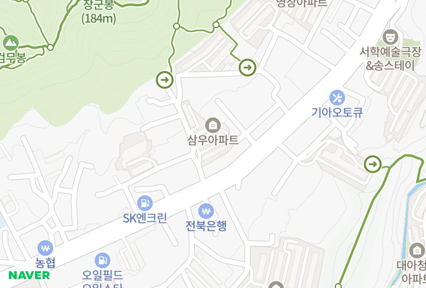 전북특별자치도 전주시 완산구 서서학동 삼우 위치·실거래 시세 지도
