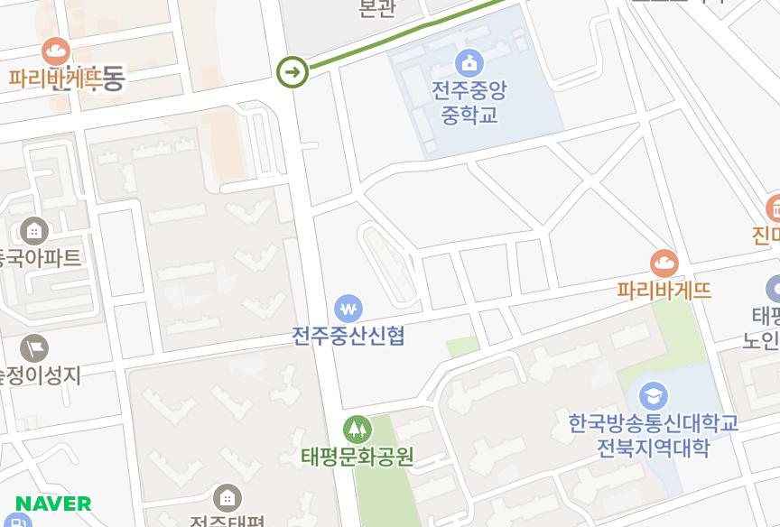 전북특별자치도 전주시 완산구 태평동 성원로얄맨션 위치·실거래 시세 지도