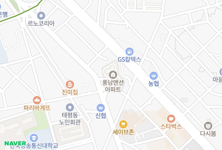 전북특별자치도 전주시 완산구 서노송동 풍남맨션 위치·실거래 시세 지도