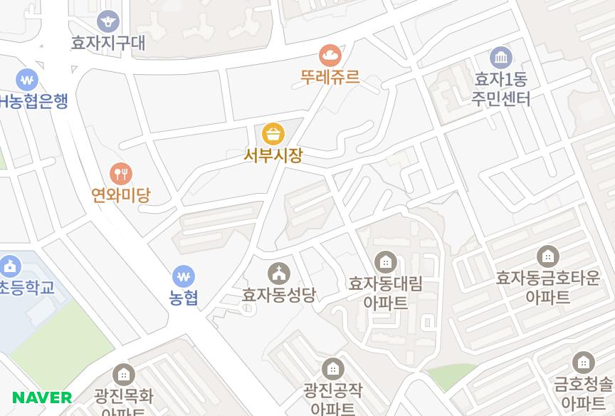전북특별자치도 전주시 완산구 효자동1가 서부거성 위치·실거래 시세 지도