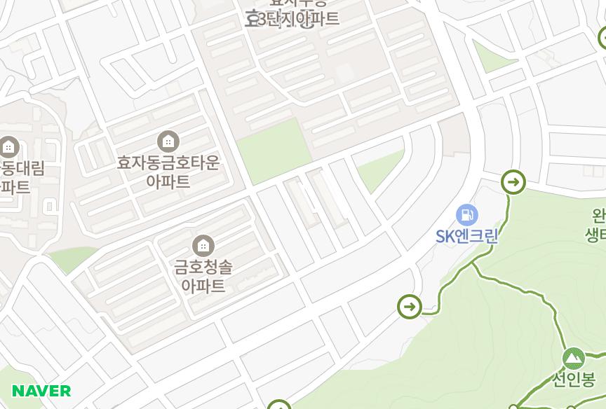전북특별자치도 전주시 완산구 효자동1가 선변2차안행고을 위치·실거래 시세 지도