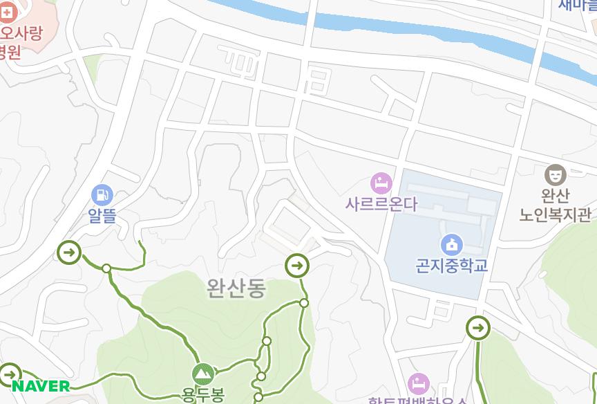 전북특별자치도 전주시 완산구 동완산동 태화 위치·실거래 시세 지도