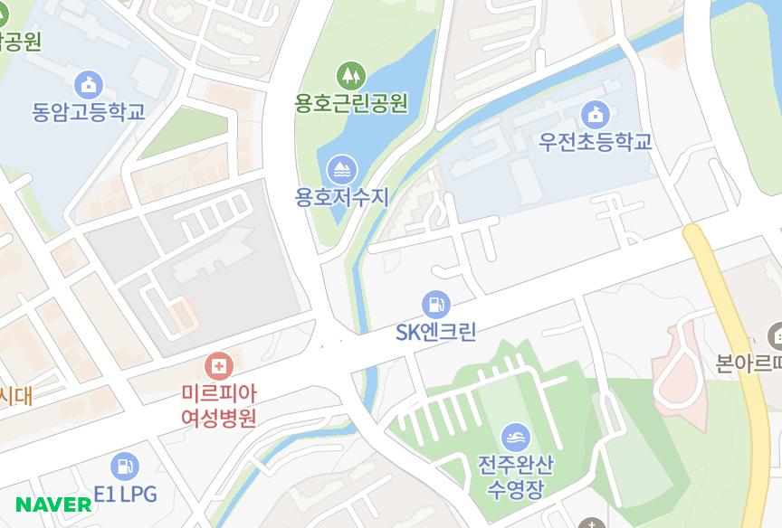전북특별자치도 전주시 완산구 효자동2가 우전 위치·실거래 시세 지도