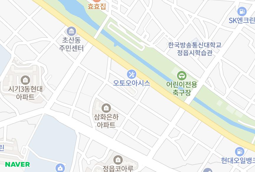 전북특별자치도 정읍시 시기동 백조 위치·실거래 시세 지도
