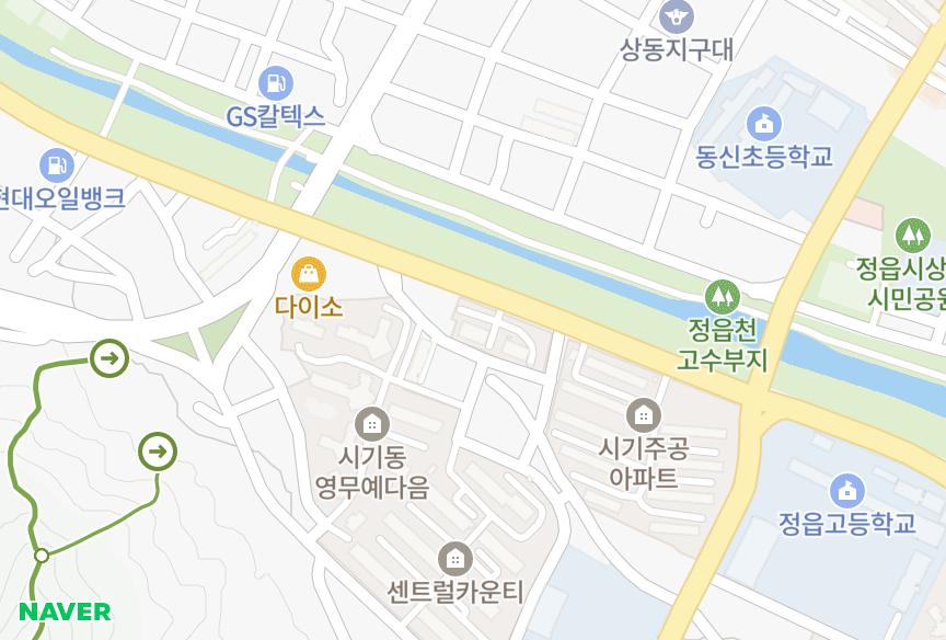 전북특별자치도 정읍시 시기동 삼화빌라 위치·실거래 시세 지도