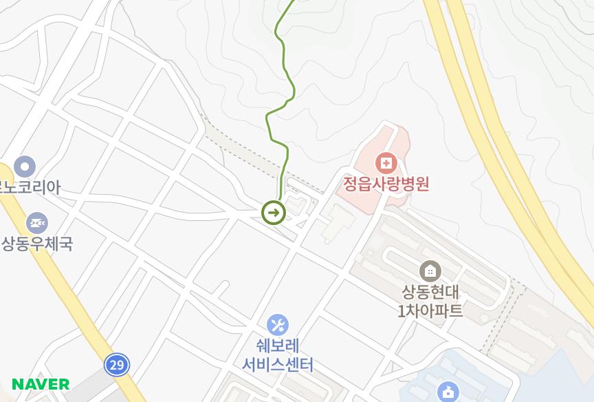 전북특별자치도 정읍시 상동 JK힐스타운 위치·실거래 시세 지도