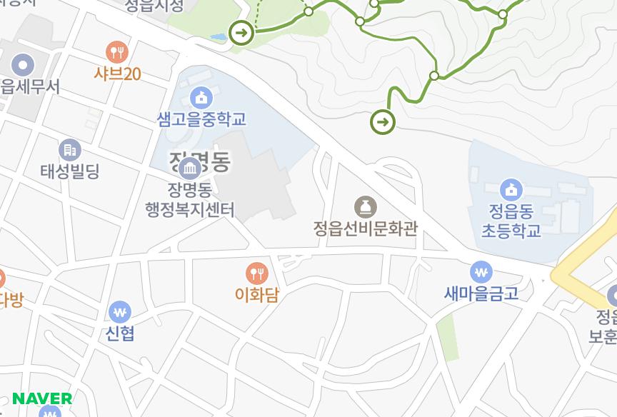 전북특별자치도 정읍시 장명동 황토빌라 위치·실거래 시세 지도