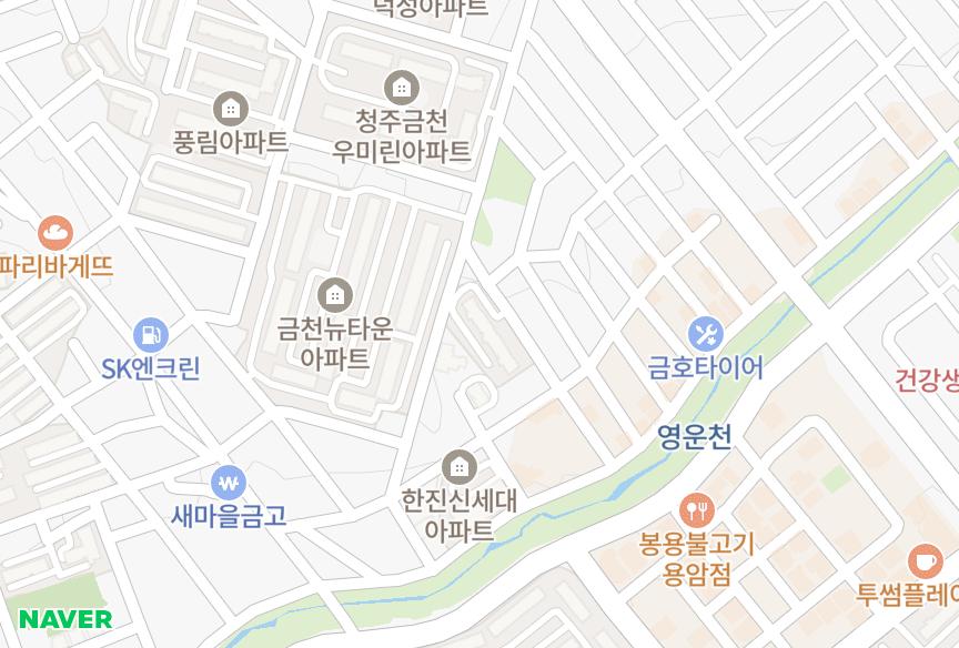 충청북도 청주시 상당구 용정동 하은베스트빌 위치·실거래 시세 지도