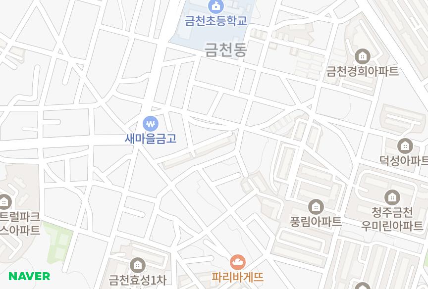 충청북도 청주시 상당구 금천동 장미 위치·실거래 시세 지도
