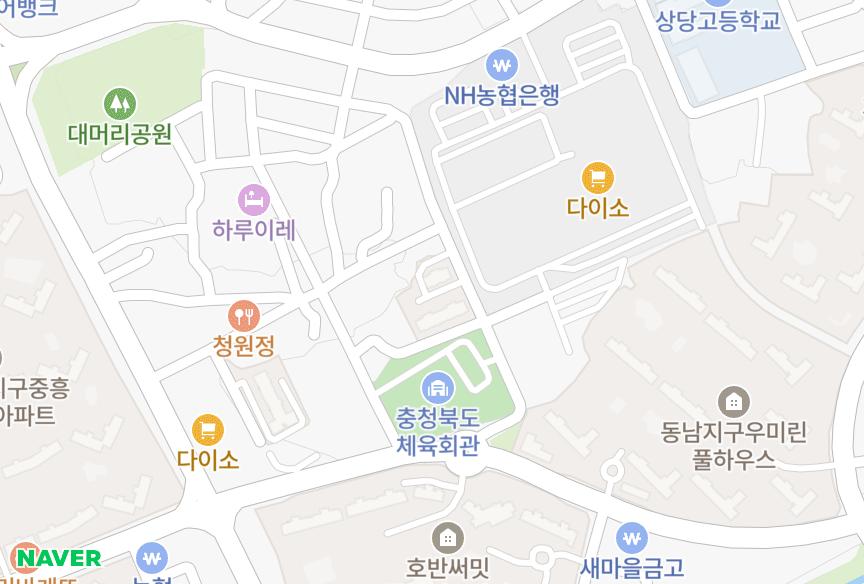 충청북도 청주시 상당구 방서동 세중참사랑 위치·실거래 시세 지도