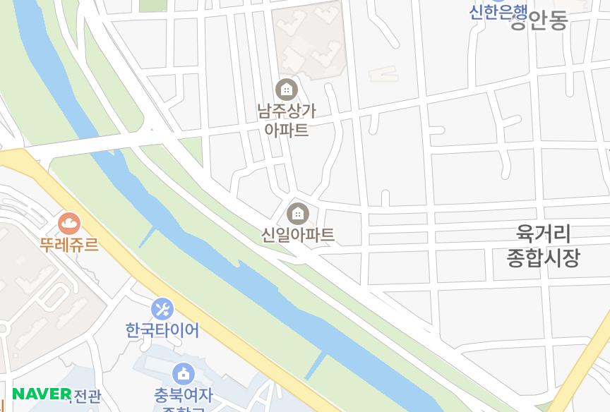 충청북도 청주시 상당구 남주동 신일 위치·실거래 시세 지도