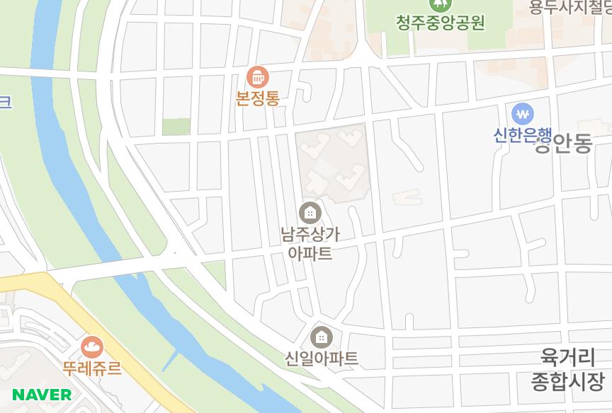 충청북도 청주시 상당구 남주동 남주상가 위치·실거래 시세 지도