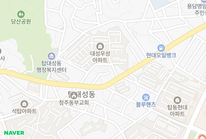 충청북도 청주시 상당구 탑동 무궁화 위치·실거래 시세 지도