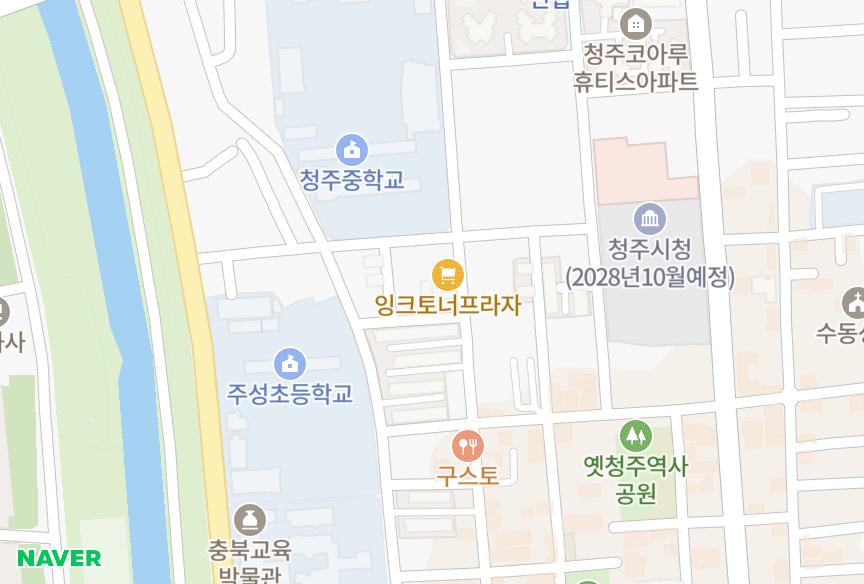 충청북도 청주시 상당구 영동 한전사택 위치·실거래 시세 지도