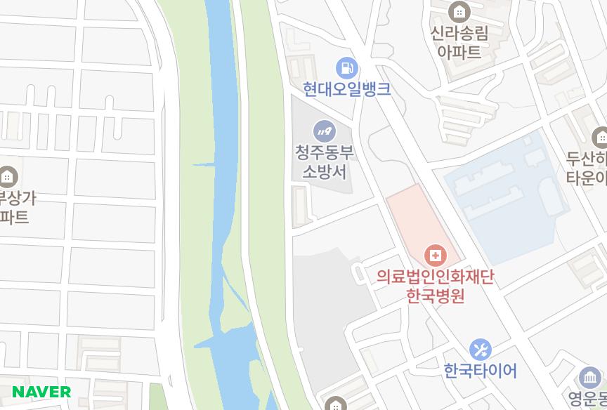 충청북도 청주시 상당구 영운동 은성맨션 위치·실거래 시세 지도
