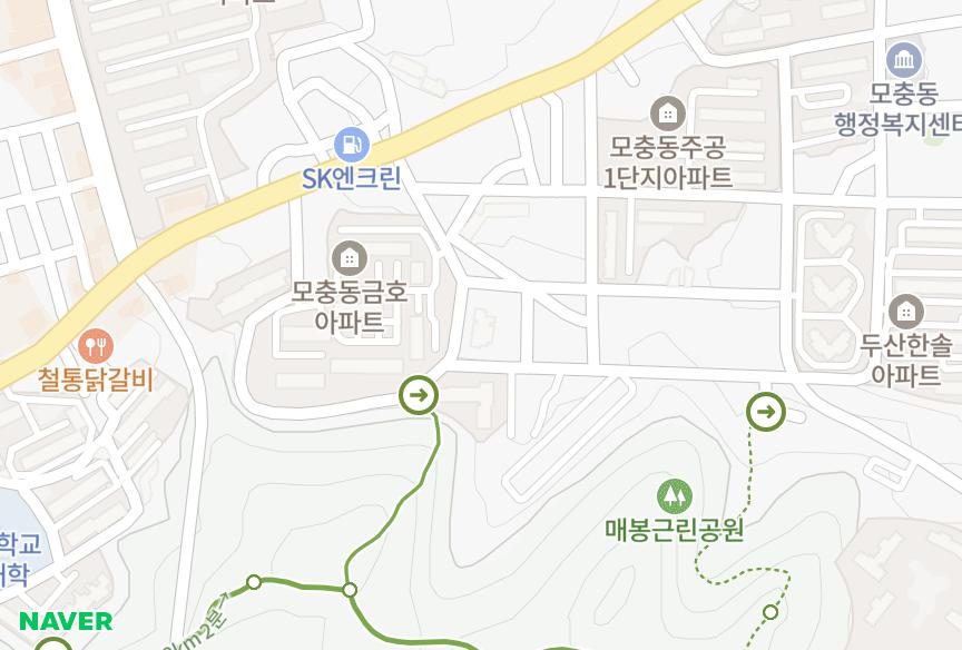 충청북도 청주시 서원구 모충동 삼덕 위치·실거래 시세 지도