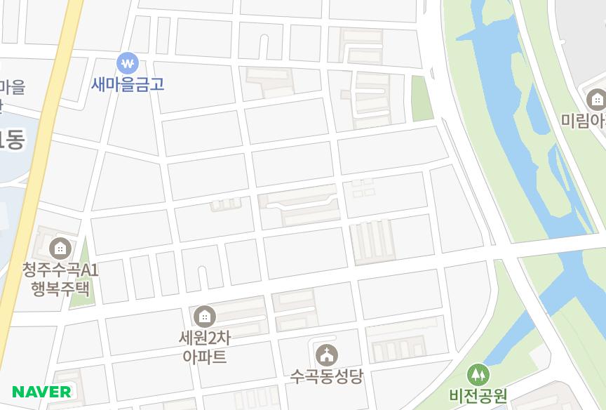충청북도 청주시 서원구 수곡동 세원1차 위치·실거래 시세 지도