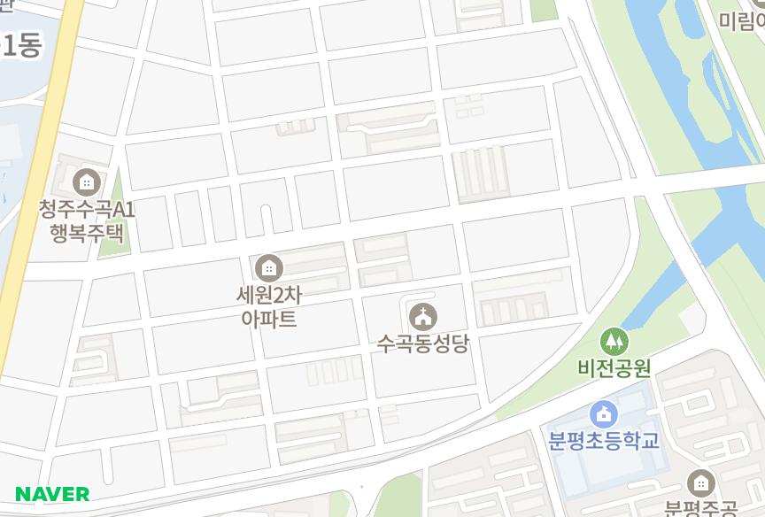 충청북도 청주시 서원구 수곡동 수정 위치·실거래 시세 지도